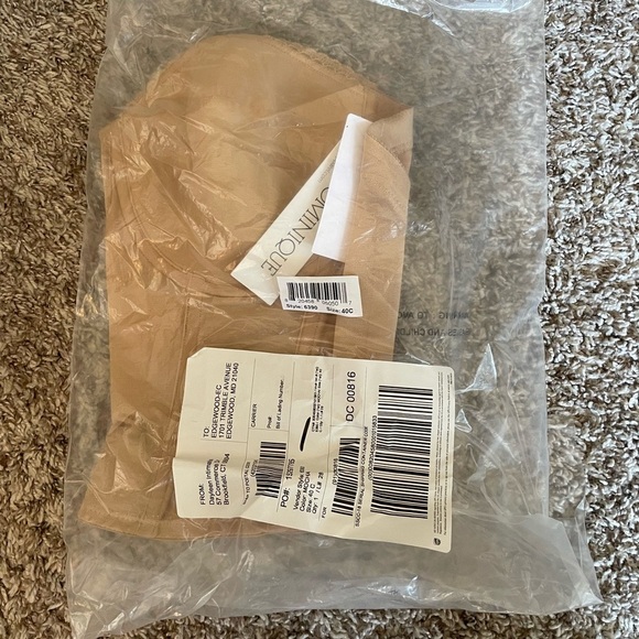 NWT Dominique low back strapless bustier 40C Mocha - Picture 5 of 7